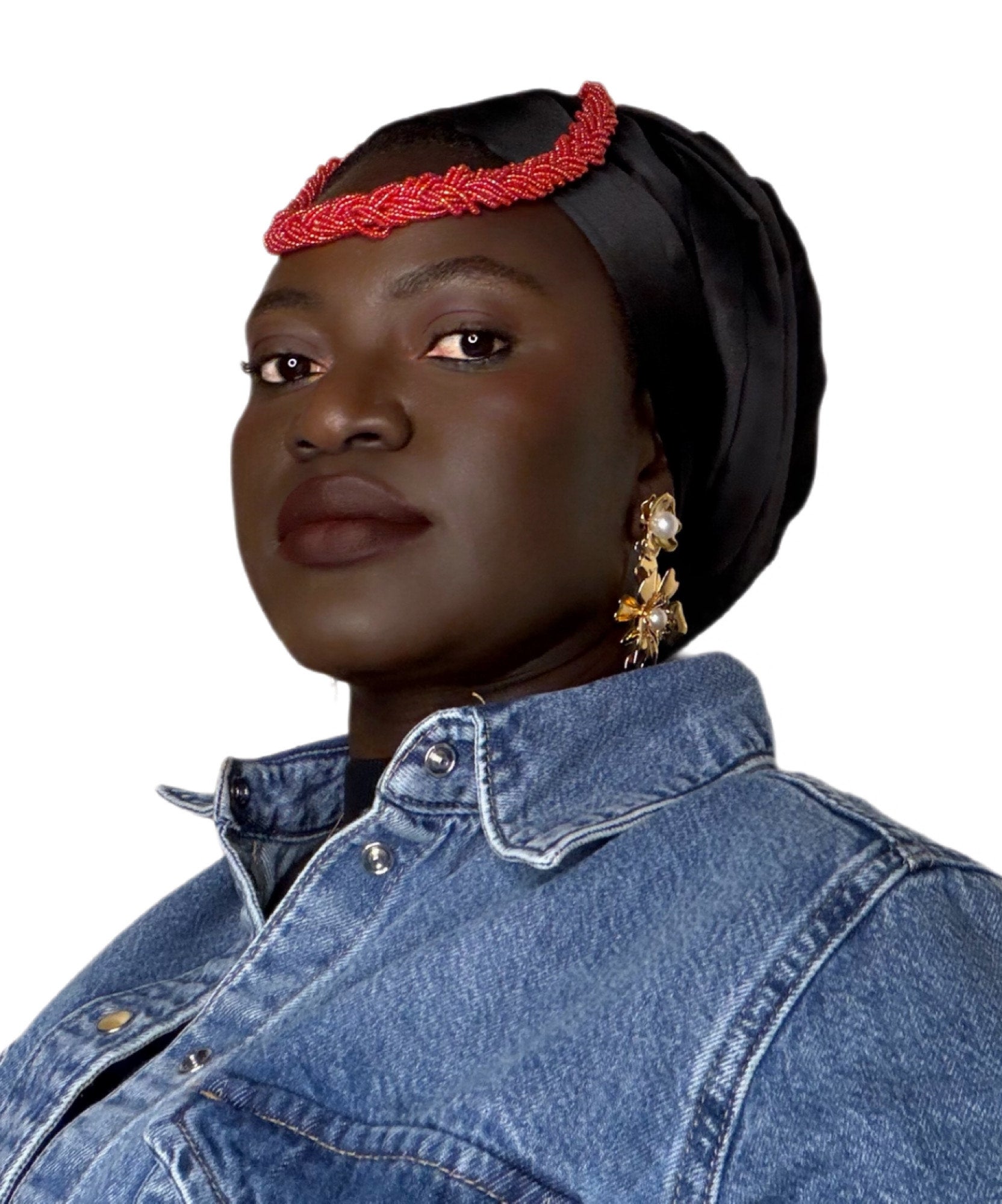 Black 22mm Mulberry Silk Scarf — Signature Edition