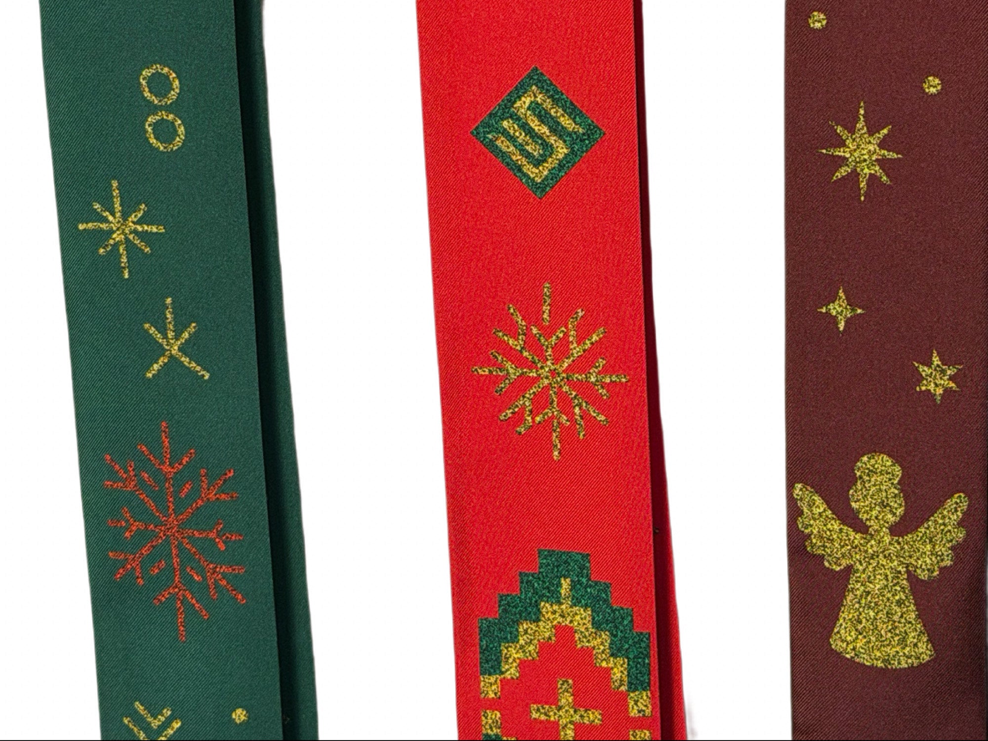 Limited Edition Christmas Silk Twilly Print Scarf